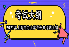 2021年上海电力大学专升本考试大纲